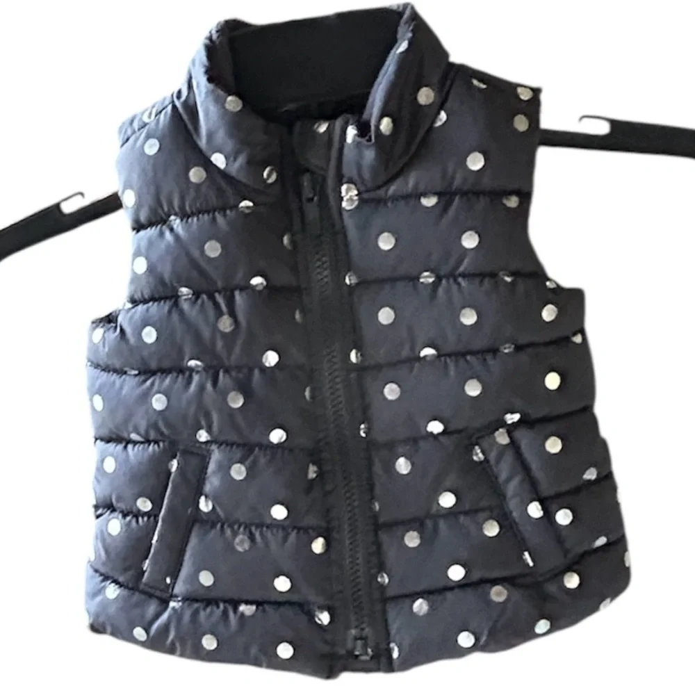 Old Navy Baby Polka Dot Puffer Vest